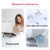 SPXTOM 2-in-1 Notebook Stand, Desk Ergonomic, Aluminum, Portable Laptop Riser, Notebook Holder, Save Space, All 17" E-Readers(Pink) view 3