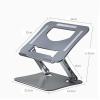 SPXTOM Adjustable Laptop Stand, Aluminum, Portable Laptop Riser, Notebook Holder, Ergonomic, Foldable to Save Space, All 17" E-Readers view 2