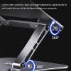SPXTOM Adjustable Laptop Stand, Aluminum, Portable Laptop Riser, Notebook Holder, Ergonomic, Foldable to Save Space, All 17" E-Readers view 4