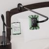 Arctiiro Gooseneck Kindle Holder for Reading in Bed - [Case-Friendly] Phone Holder for Bed, Kindle Paperwhite Stand Accessories, Overhead Cell Phone Clamp Mount for Desk, for Tablets 4-10 inches view 1