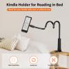 Arctiiro Gooseneck Kindle Holder for Reading in Bed - [Case-Friendly] Phone Holder for Bed, Kindle Paperwhite Stand Accessories, Overhead Cell Phone Clamp Mount for Desk, for Tablets 4-10 inches view 2
