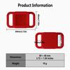 Geiomoo Silicone Case for Tile Mate 2024, 2022, 2020, Cover for Tracker Anti-Scratch, Holder Protect Finder Tag for Dog, Cat, Pets, Kids (Black+Red) view 4