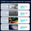 240W USB C Cable, USB C to USB C, C to C Cable Fast Charging for MacBook Pro/MacBook Air, iPad Pro/iPad Air, iPhone 16 Pro Max/ 16 15 Pro/Plus,Samsung,Compatible 140W/100W /65W/45W/35W/20W (2Pack,3ft) view 4