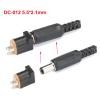 10Pair 5.5X2.1MM DC Power Male Plugs Connector DC022/DC052/DC012 5.5mm*2.1mm Female Socket+Male Nut Mount Adapter(DC-012 5.5X2.1) view 2