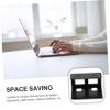 LALAFINA Adjustable Height Under Desk Laptop Stand for Laptop Riser Storage Easy Install Notebook Computer Holder Tablet Rack view 4