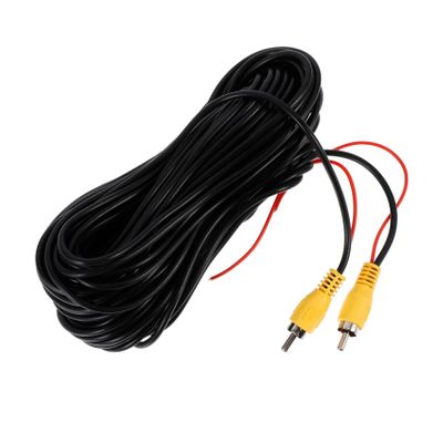 PartyKindom Car Video Audio Extension Cable for Rear View Camera Durable RCA Cable for Auto and Dash Cam Connection Easy Installation and Materials
