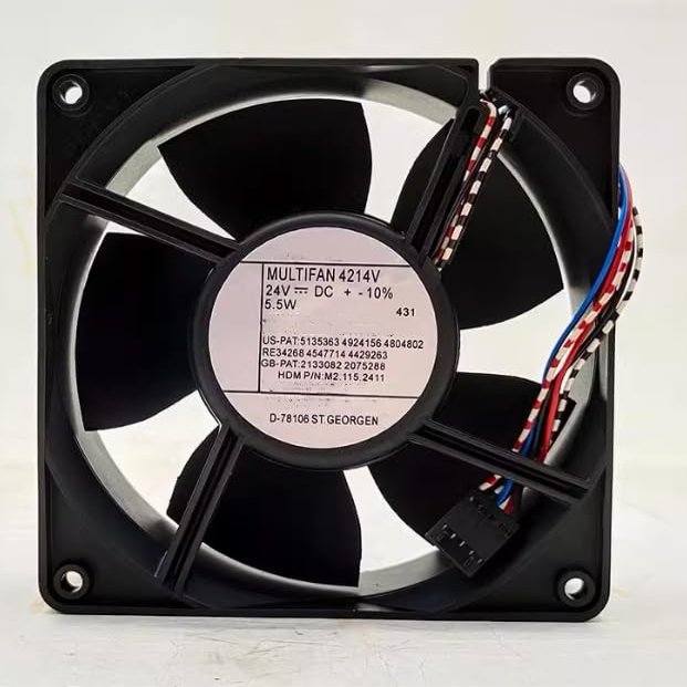 4214V 120X120X38MM 24V 0.23A 5.5W 5-Wire Cooling Fan