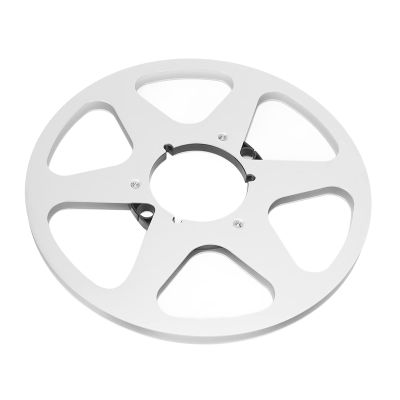 10 Inch Aluminum Takeup Reel NAB Flange 6 Holes Sound Quality, for 1 4 Inch Tapes (Silver)