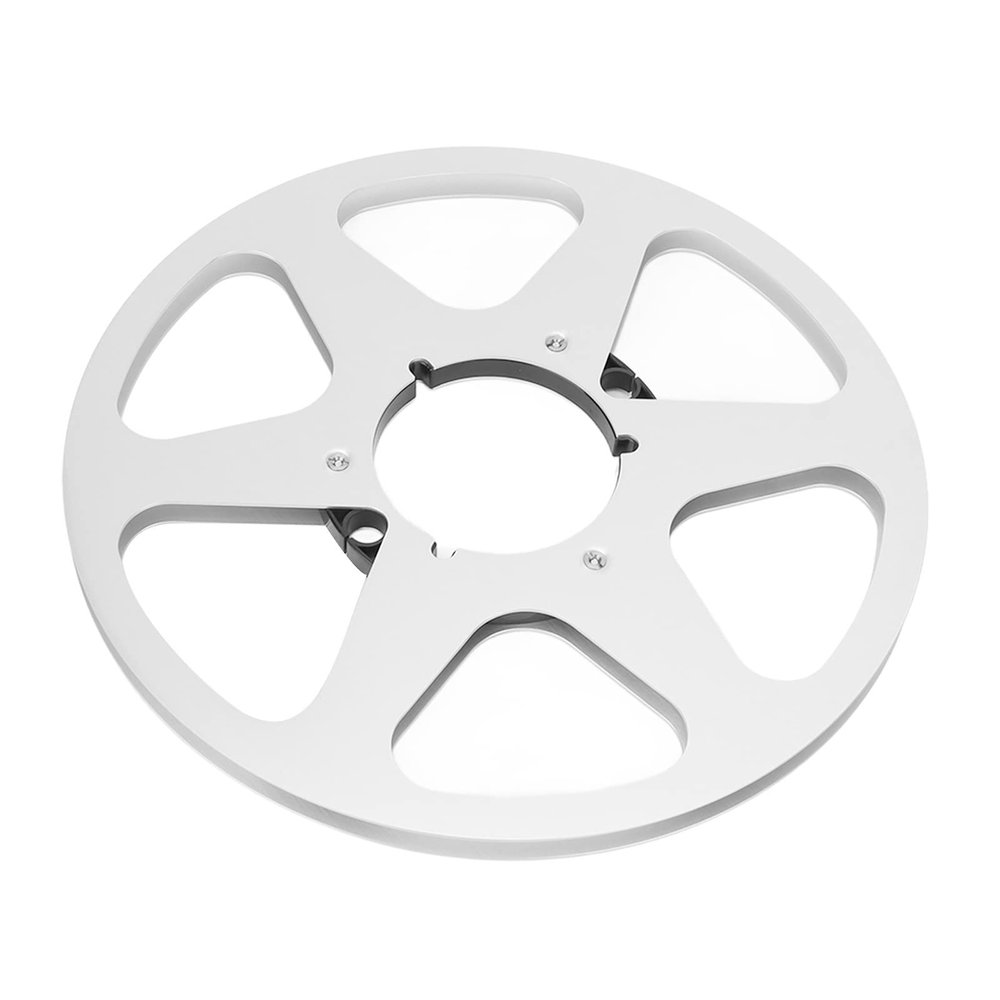 10 Inch Aluminum Takeup Reel NAB Flange 6 Holes Sound Quality, for 1 4 Inch Tapes (Silver)