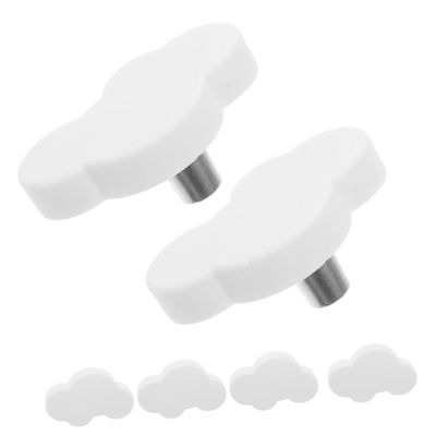OSALADI 6pcs Decorative Soft Rubber Cabinet Door Handles Kitchen Drawer Knobs Dresser Knob Covers for Furniture Closet Cupboard
