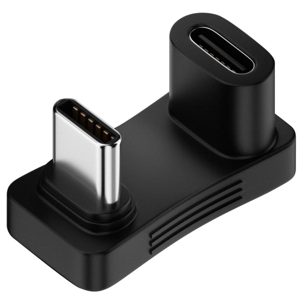 USB C Adapter U-Shaped 180 Degree Angled, USB C 3.1 Female to Male Extended Angled Adapter Compatible with Samsung Galaxy, Switch, Type-C Phones and More