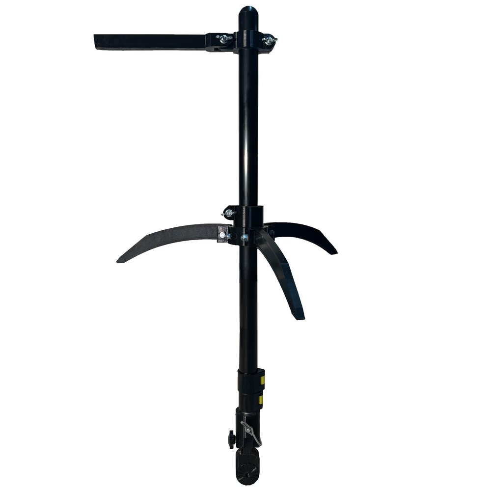 Stratum Outdoors Transducer Pole with Ice Mount, Tripod Mount for Ice Fishing, Adjustable 30"-60" Telescoping Pole, Smooth Rotation for Livescope LVS34, LVS32, Mega Live 1 & 2, Active Target 1 & 2
