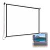 BERWDUXA 60 72inch HD Projector Screen Manual Pull Down, Movie Screen 16:9 4:3, Retractable Wall Ceiling Mount Projection Screen, Light Resistant(40"(16:9)) view 1