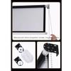 BERWDUXA Roll Projector Screen 60" 72" Manual Pull Down HD Movie Screen, Self-Locking, Wall Mount Projector Curtain 16:9 Format, Wrinkle Free(4:3,30in) view 3