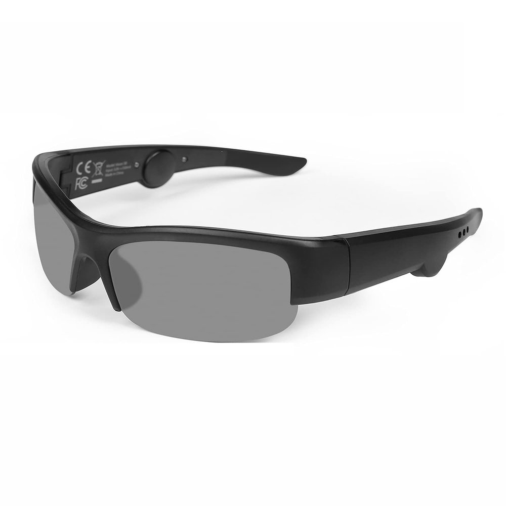 Hawk Scope Smart Glasses with Bluetooth Speaker Headphones, Athletic/Outdoor Protection Eye, Unisex, (Black Lens)