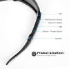 Hawk Scope Smart Glasses with Bluetooth Speaker Headphones, Athletic/Outdoor Protection Eye, Unisex, (Black Lens) view 2