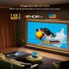 Daytime 4K Smart Projector 1800 ANSI Ultra Bright, Android TV 11.0 Home Theater Projector with WiFi6 and Bluetooth, HDMI, USB, WLAN, Ceiling Mount for Games Consoles, Business, Artwork, Golf Simulator view 3