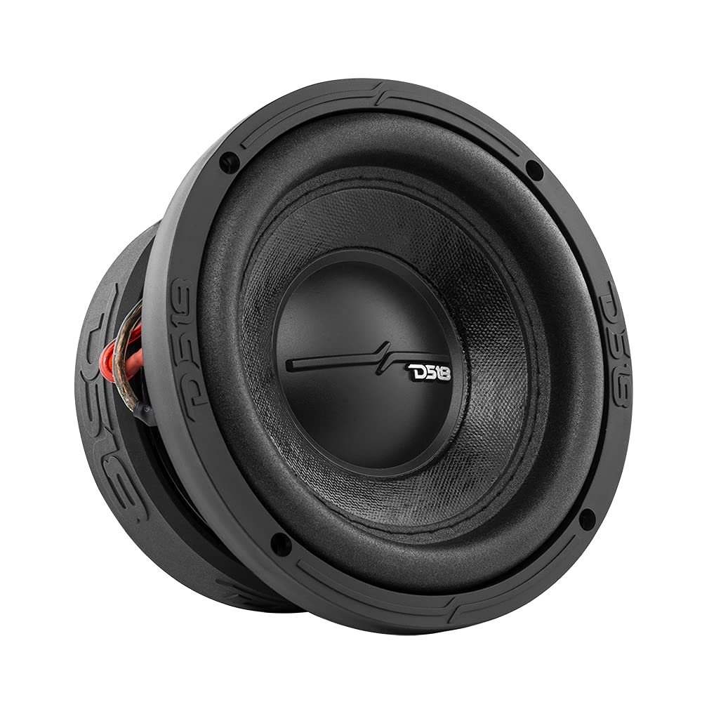 DS18 Elite-Z ZR6.2D 6.5" Car Subwoofer 600 Watts Max Power Dual Voice Coil 2-Ohm Easy Mounting - High Performance Bass for Your Vehicle Sound System (1 Speaker) (Renewed)