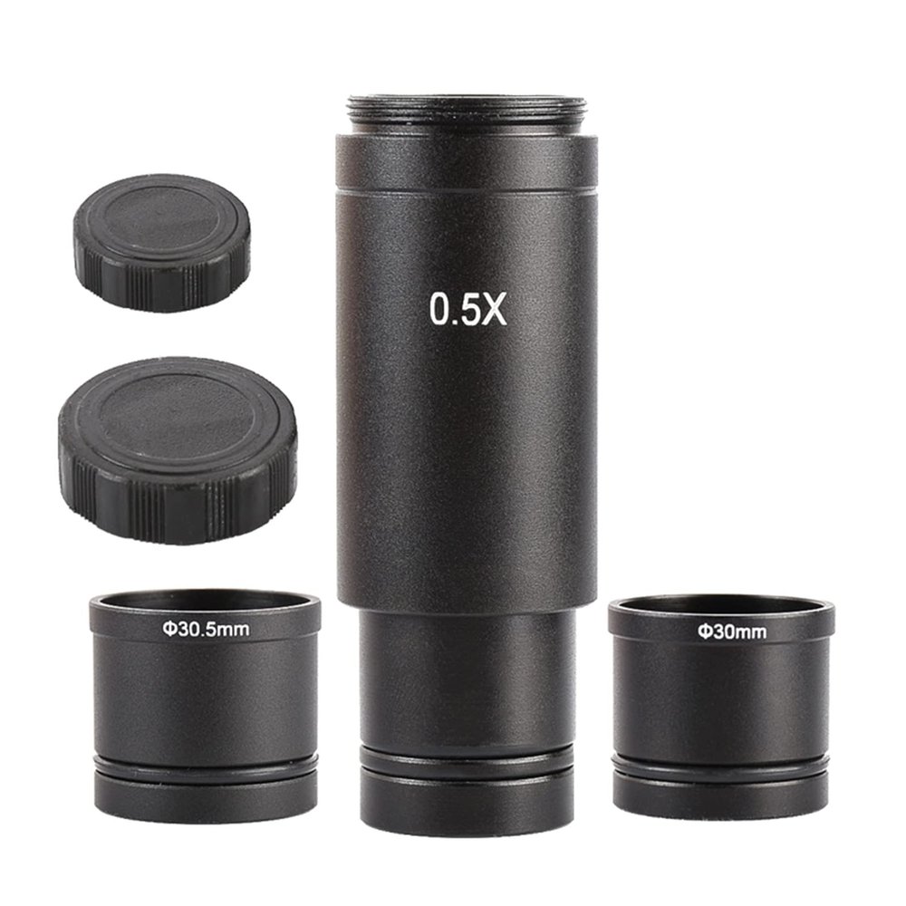 Camera Eyepiece Lens Focus-Adjustable Camera Installation C-mount 30/30.5mm Adapter For Trinocular Stereo-Microscope
