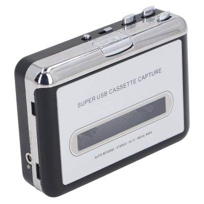 Cassette Tape to MP3 Converter Player USB Portable Adapter Catch Music CD Earphone Lightweight Classic Portable Music Player Sports Travel ABS