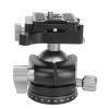 360 Rotatable Tripod Ball Head, 8kg Load Bearing 32mm Aluminium 3/8 Inch Screw Hole Tripod Ball Head for Camera view 3
