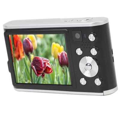 4K Digital Camera 48MP Autofocus Selfie Camera with Dual Camera 16X Digital Zoom for Teens (Black)
