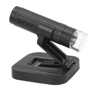 Portable Microscope, Simple Microscope Maintenance Testing Tools 50X to 1000X Folding with 8 LED Lights for Minerals