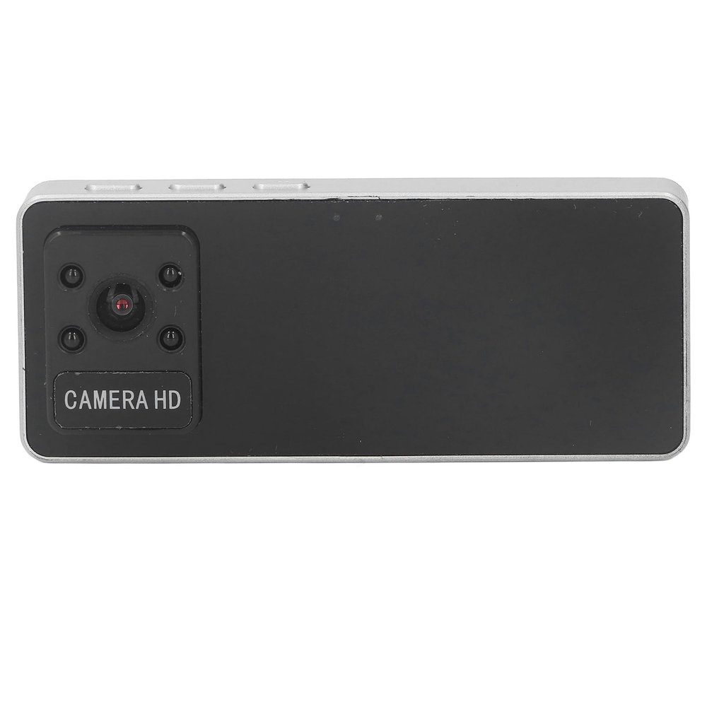 ANGGREK Mini Camera, Brooch Recorder Camera Wide Angle Compact OTG Connect 1920x1080P Portable with Motion Detection for Sports