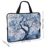 Laptop Case Sleeve 17inch Shockproof Laptop Case Blue Tree Pattern Laptop Sleeve Carrying Case view 2