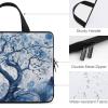 Laptop Case Sleeve 17inch Shockproof Laptop Case Blue Tree Pattern Laptop Sleeve Carrying Case view 3