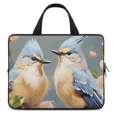 Laptop Case Sleeve 10inch Shockproof Laptop Case Flower and Bird Painting Laptop Sleeve Carrying Case