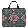 Laptop Case Sleeve 17inch Shockproof Laptop Case Peach and Green Pattern Laptop Sleeve Carrying Case view 1