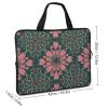 Laptop Case Sleeve 17inch Shockproof Laptop Case Peach and Green Pattern Laptop Sleeve Carrying Case view 2