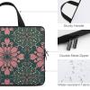 Laptop Case Sleeve 17inch Shockproof Laptop Case Peach and Green Pattern Laptop Sleeve Carrying Case view 3