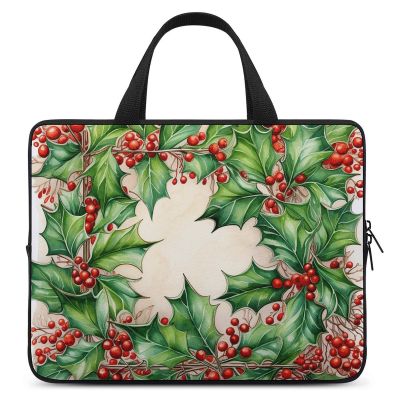 Laptop Case Sleeve 17inch Shockproof Laptop Case Holly Frame Pattern Laptop Sleeve Carrying Case