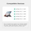 Inateck for Surface Pro 7 Keyboard with Precision Touchpad, Bluetooth 5.3, 7-Color Backlight, Compatible with Surface Pro 7/7+/6/5/4, KB02027 Black view 2