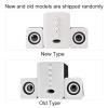 Gavigain Multimedia Speaker System, Mini USB 2.1 Wired Combination Speaker Bass Music Player Subwoofer Pc Stereo Speakers for Music, Movies, Gaming, and Multimedia Computer Laptops (Black White) view 2