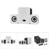 Gavigain Multimedia Speaker System, Mini USB 2.1 Wired Combination Speaker Bass Music Player Subwoofer Pc Stereo Speakers for Music, Movies, Gaming, and Multimedia Computer Laptops (Black White) view 3