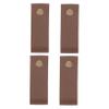 ANDRESLAD 4pcs Drawer Pulls Durable Cabinet Handles for Wardrobe and Cupboard Easy to Install Deep Brown Color for Home Furniture Upgrade view 1