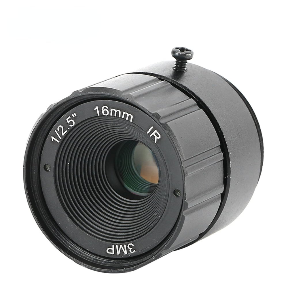 Kuuleyn CCTV Fixed Lens Camera Lens,16mm 3MP Camera Lens,CS-Mount Lens, Mount Security Surveillance Camera CS High Definition for CCTV