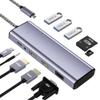 USB C Docking Station Dual HDMI Monitor, Type C to Dual Monitor Adapter, USB Hub 10 in 1 Docking Station 3 Monitors with HDMI/VGA/PD/USB/SD/TF/3.5mm Audio, for Dell XPS/HP/Lenovo/Surface/Yoga Etc view 1