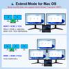 USB C Docking Station Dual HDMI Monitor, Type C to Dual Monitor Adapter, USB Hub 10 in 1 Docking Station 3 Monitors with HDMI/VGA/PD/USB/SD/TF/3.5mm Audio, for Dell XPS/HP/Lenovo/Surface/Yoga Etc view 3