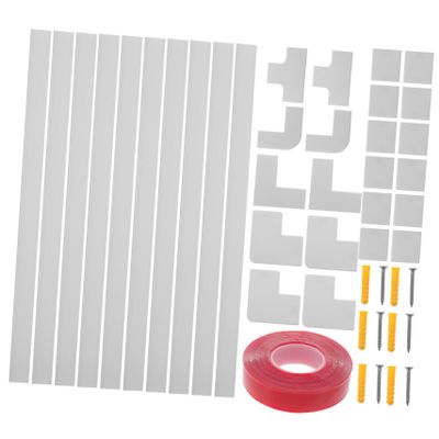 TINEASUR Self-Adhesive Cable Hider Raceway Kit Durable PVC Cord Cover for Wall Thick Easy Install Tidy up Your Space for Use