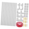 TINEASUR Self-Adhesive Cable Hider Raceway Kit Durable PVC Cord Cover for Wall Thick Easy Install Tidy up Your Space for Use view 1