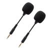 CONGARTENO 2pcs Bendable Mini Microphone Set for Phone and Tablet Portable Denoise Mic with High Sound Quality for Streaming Vlogging and Live Performance Black view 1