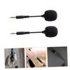 CONGARTENO 2pcs Bendable Mini Microphone Set for Phone and Tablet Portable Denoise Mic with High Sound Quality for Streaming Vlogging and Live Performance Black view 4
