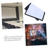 TINEASUR Portable Projector Screen Anti-Crease Cloth for Home Theater and Easy Installation with Hooks for Weddings Schools and Presentations view 4