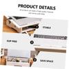 TINEASUR 1pc DIY Laptop Cooling Pad Silent Cooling Stand for Home Computer Height Laptop Support Rack Stylish White Design for Office and School Use view 3
