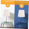 WHAMVOX Fabric Lamp Shade Easy to Install Drum Lampshade for Table and Floor Lamps for Living Room and Bedroom Decor view 3