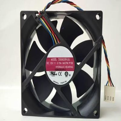 for 8025 DS08025R12U DC12V 0.70A 8CM 4-Wire Temperature Controlled PWM Hydraulic Fan